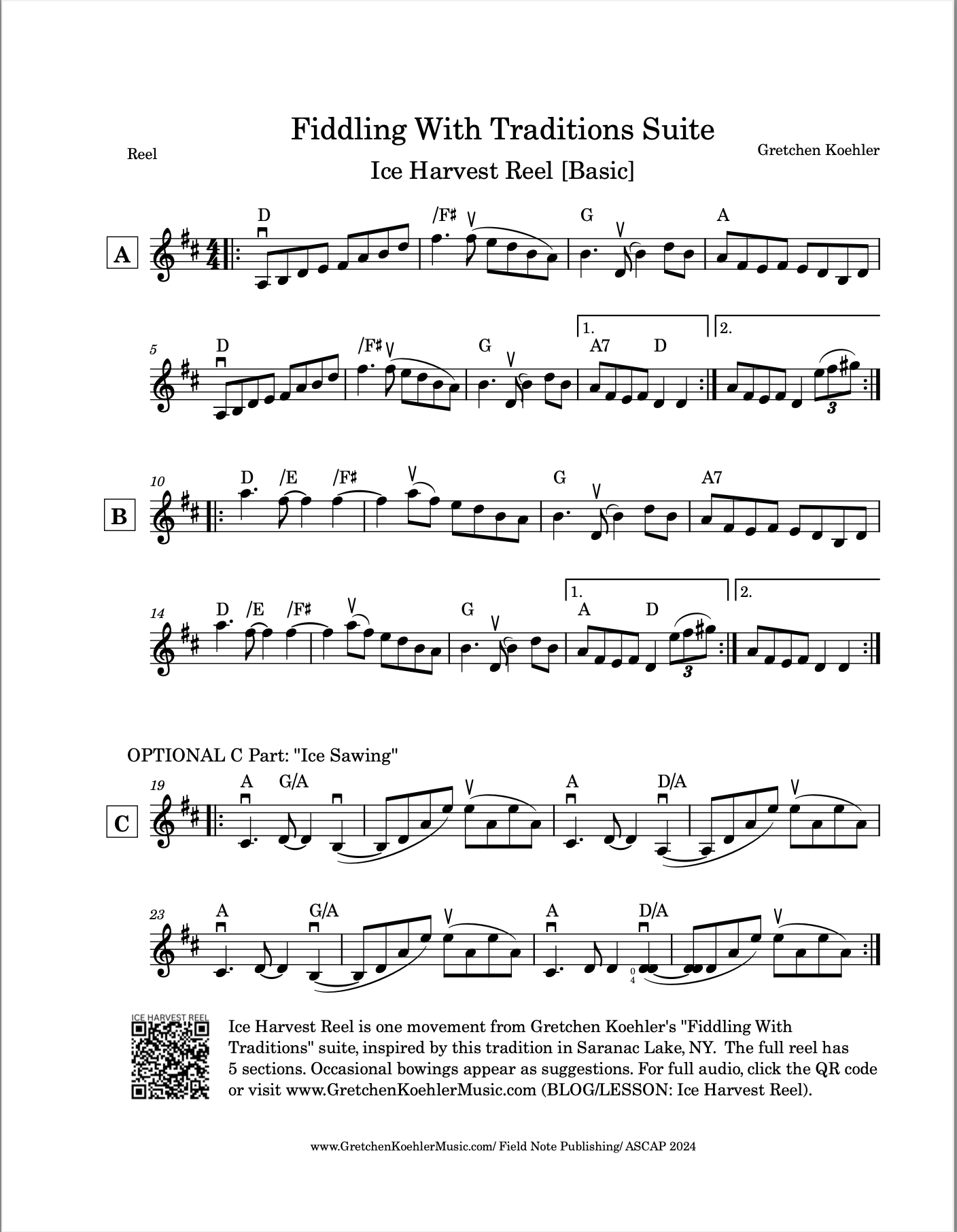 LESSON: Ice Harvest Reel