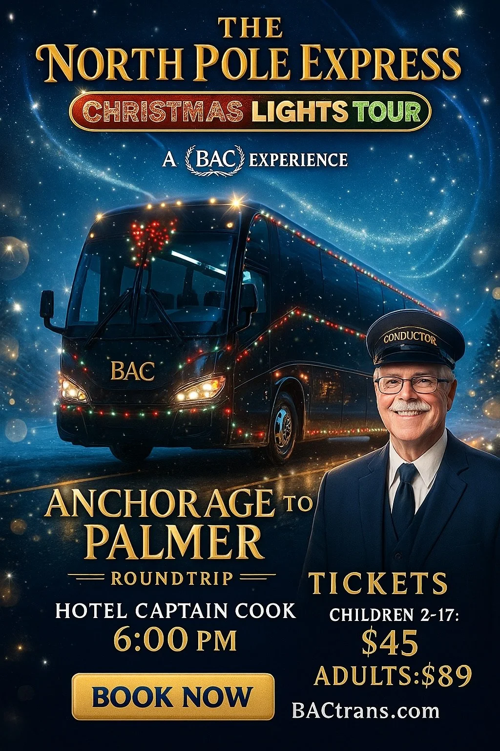 All Aboard the North Pole Express: Anchorage’s Coziest Holiday Light Tour