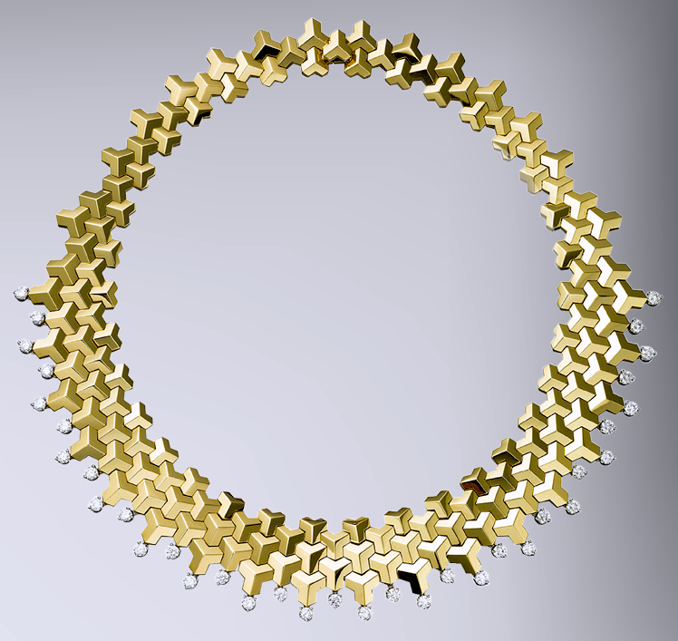 18kt Yellow Gold Brillantissimo Necklace with Diamonds Base.jpg