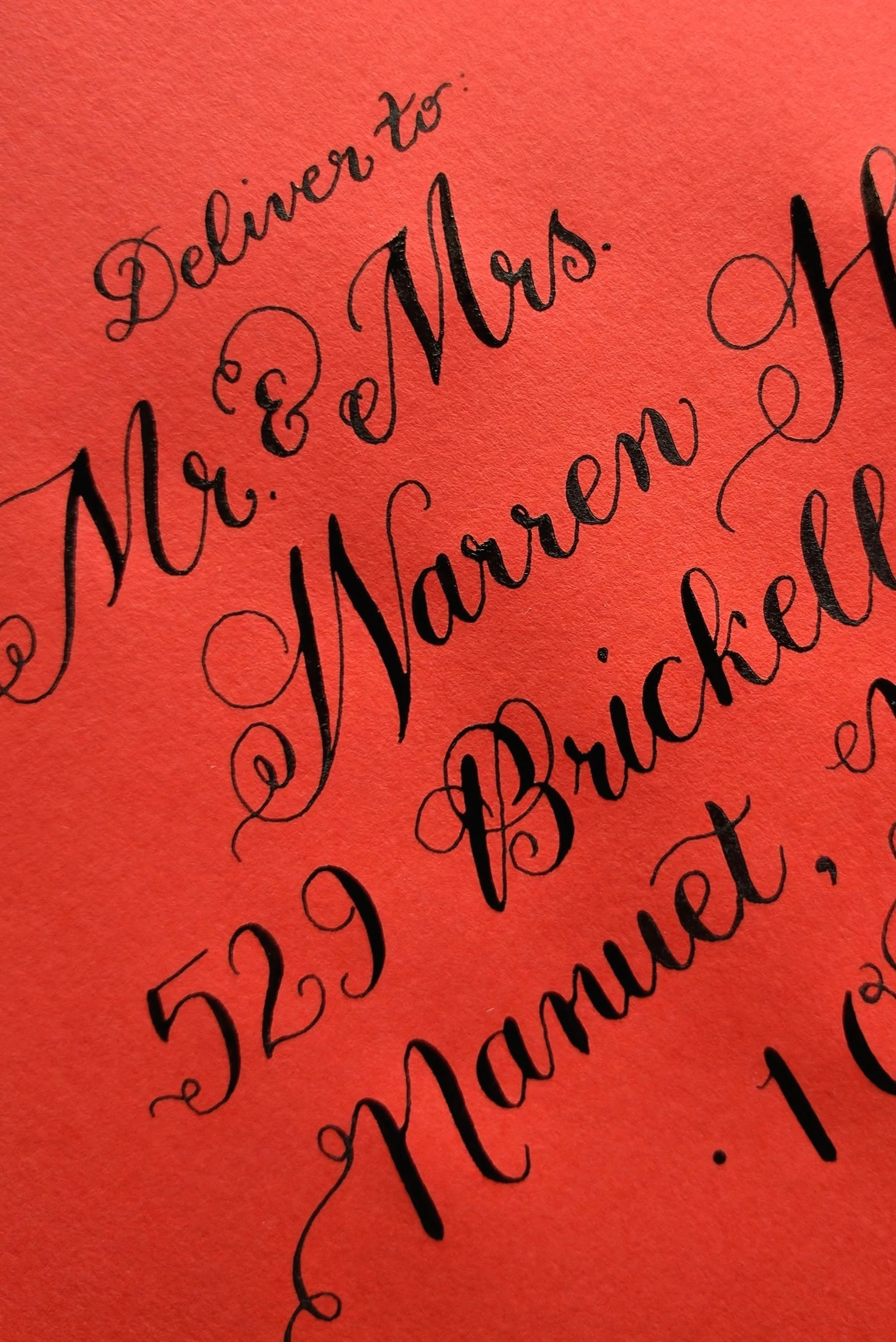 calligraphy from Proton Paperie & Press