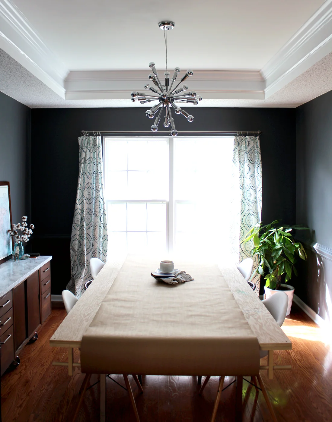 Modern Dark Grey Dining Room Makeover — Tag & Tibby Design