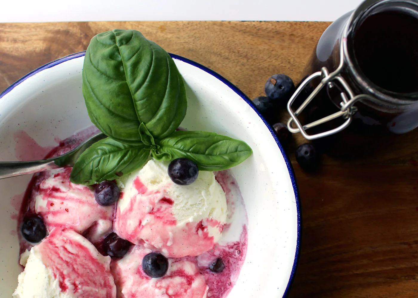 Simple Blueberry Basil Syrup Recipe — Tag & Tibby Design