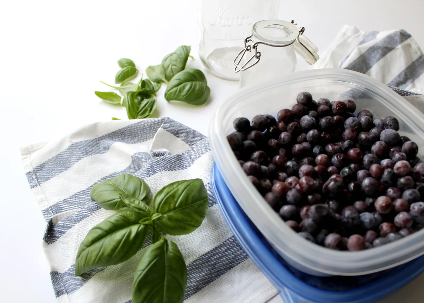 Simple Blueberry Basil Syrup Recipe — Tag & Tibby Design
