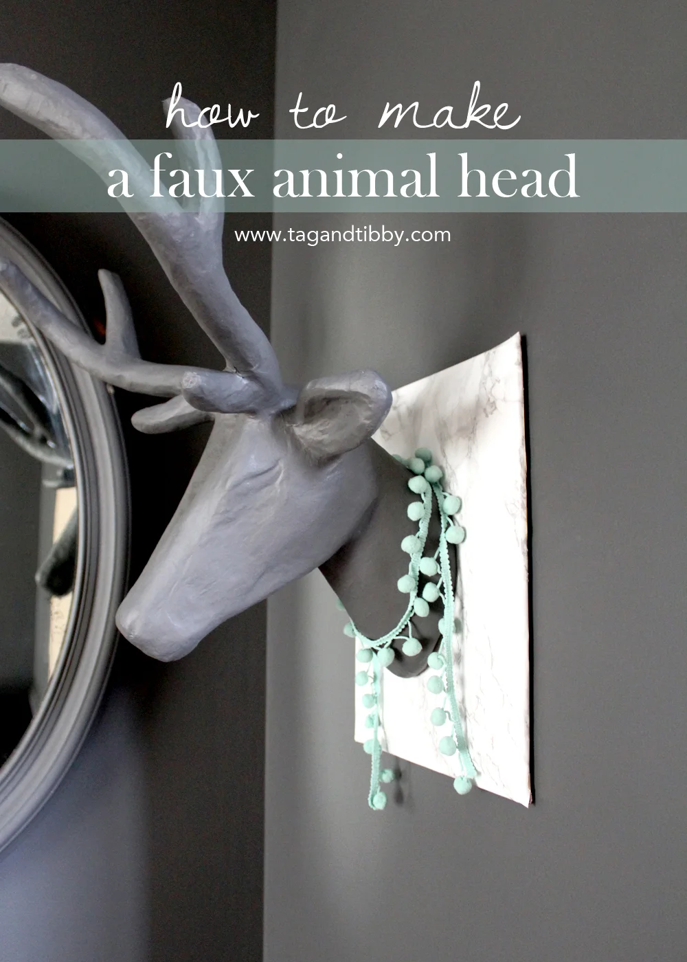 Diy Paper Mache Animal Head Tag Tibby Design