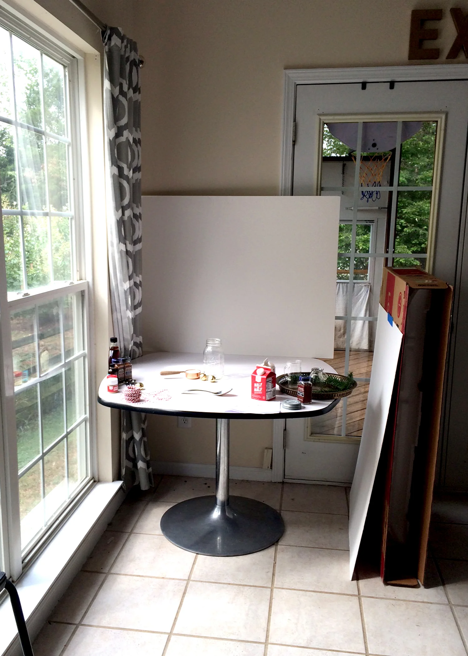 A recent photo shoot for eHow. And yep, pretty sure that is dog food under the table!