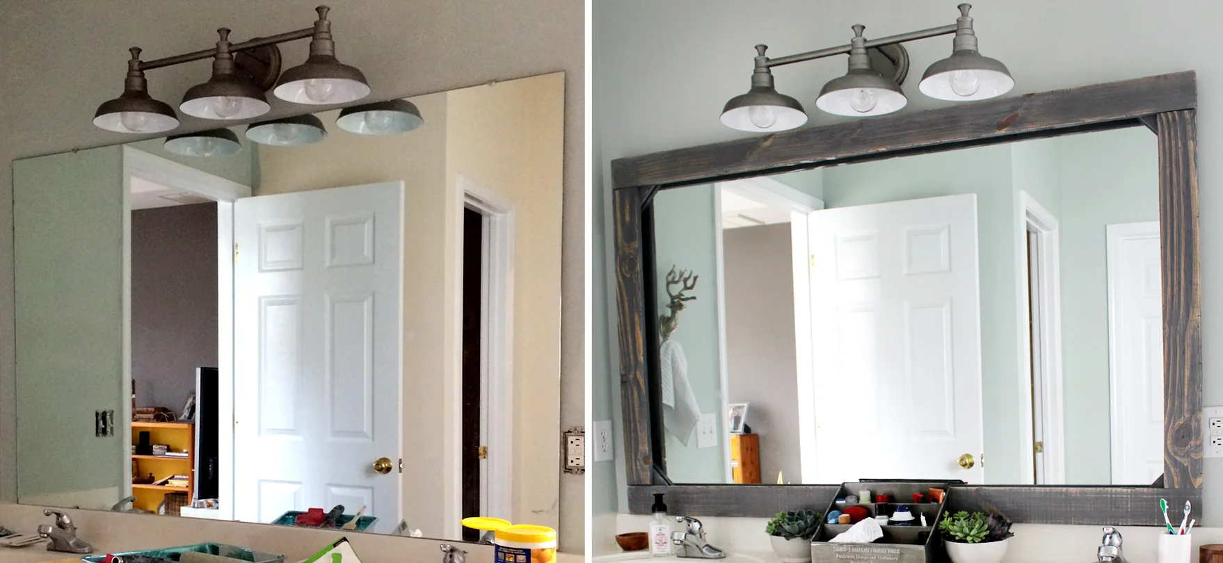 How to Frame a Mirror with Wood — Tag & Tibby Design