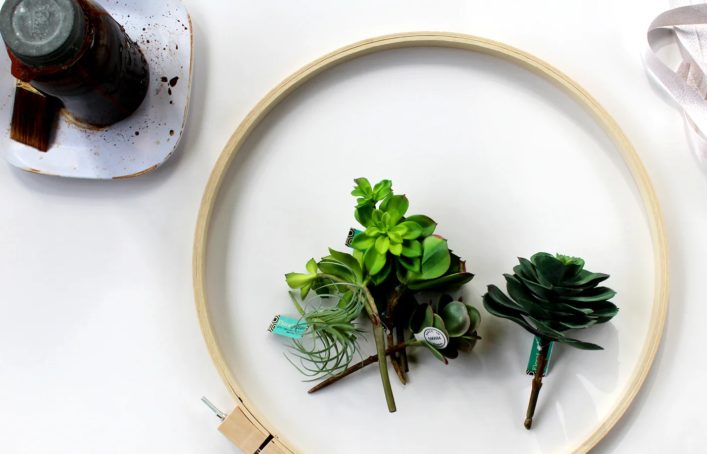 How to Make a Modern FauxSucculent Wreath — Tag & Tibby Design