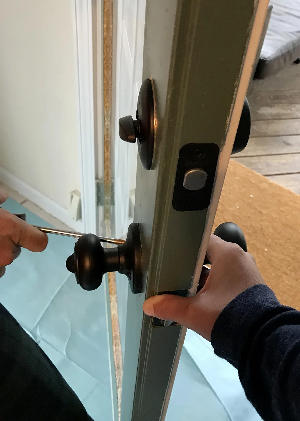 Refresh a Dated French Door with Paint — Tag & Tibby Design