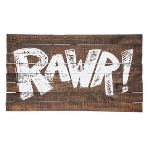 Rawr! Wood Sign