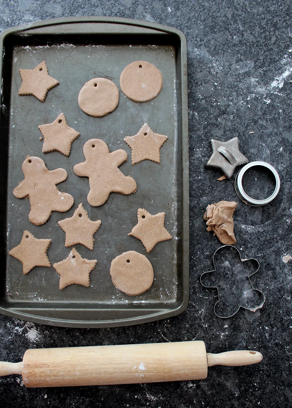 Salt Dough Ornaments With Cinnamon & Maple Ginger Tea — Tag & Tibby Design