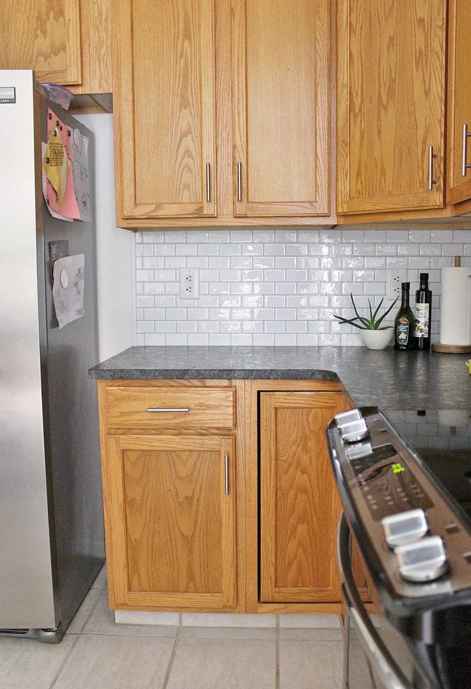 New Peel and Stick Subway Tile Backsplash — Tag & Tibby Design