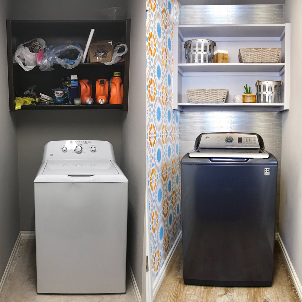 18 Small Laundry Room Makeover Ideas ??? Tag & Tibby Design