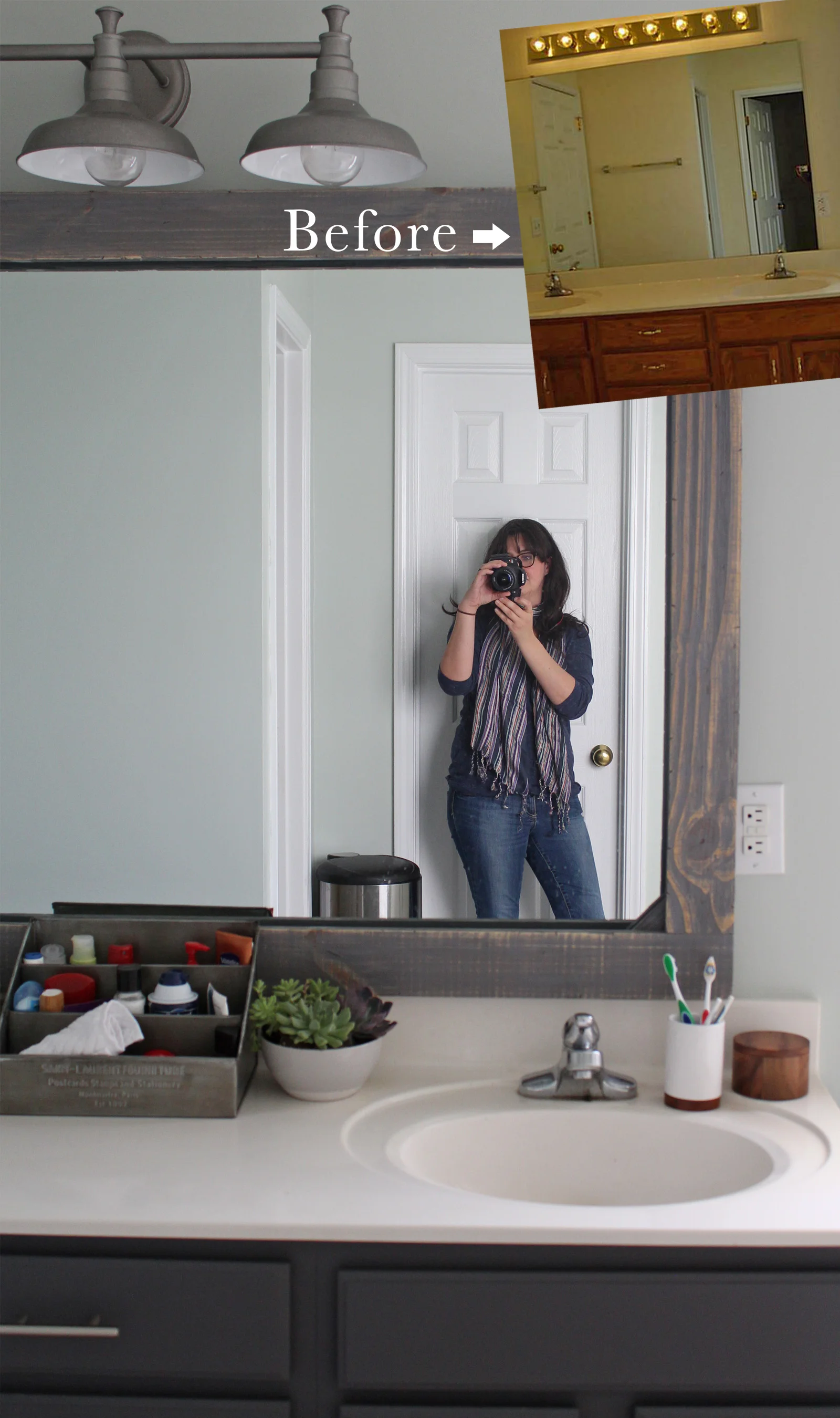 How To Frame A Mirror With Wood Tag Tibby Design How To Frame A Mirror With Wood Tag Tibby Design