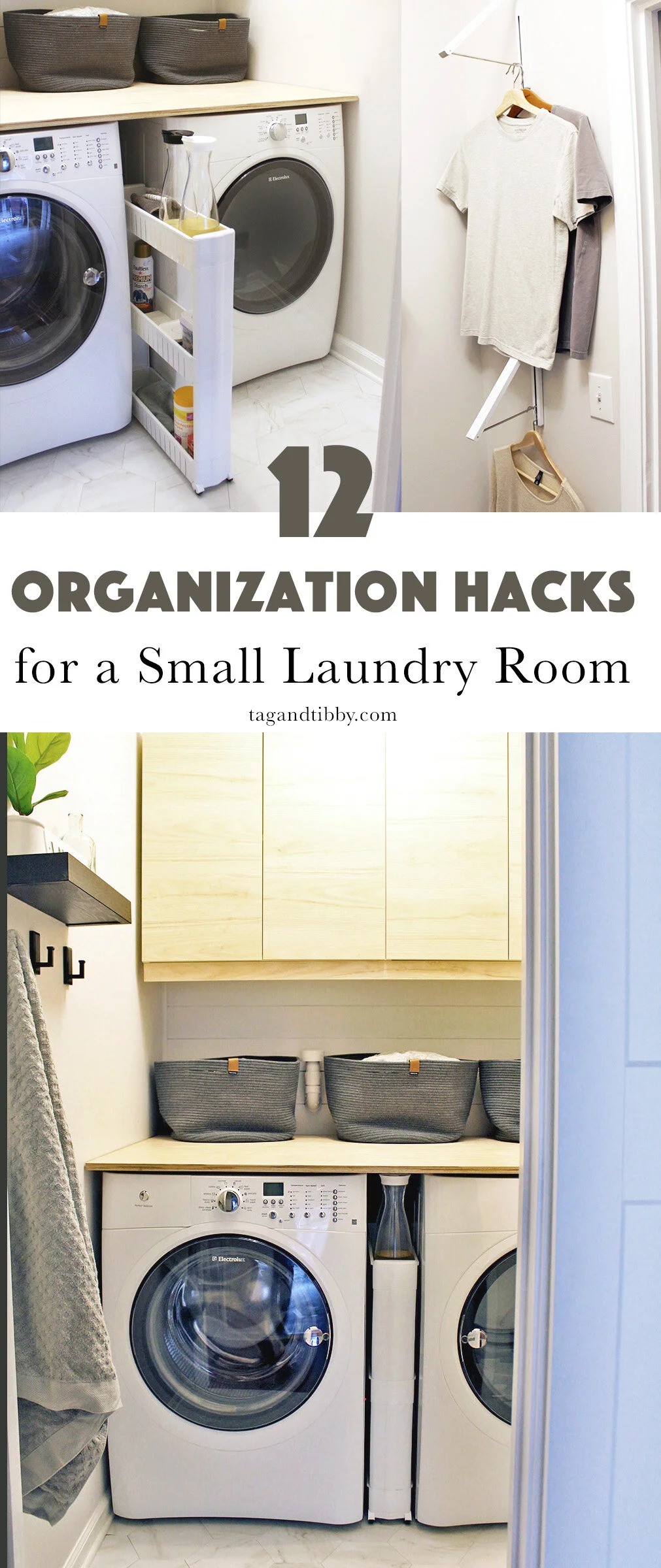 12 Ideas for a Small Organized Laundry Room — Tag & Tibby Design