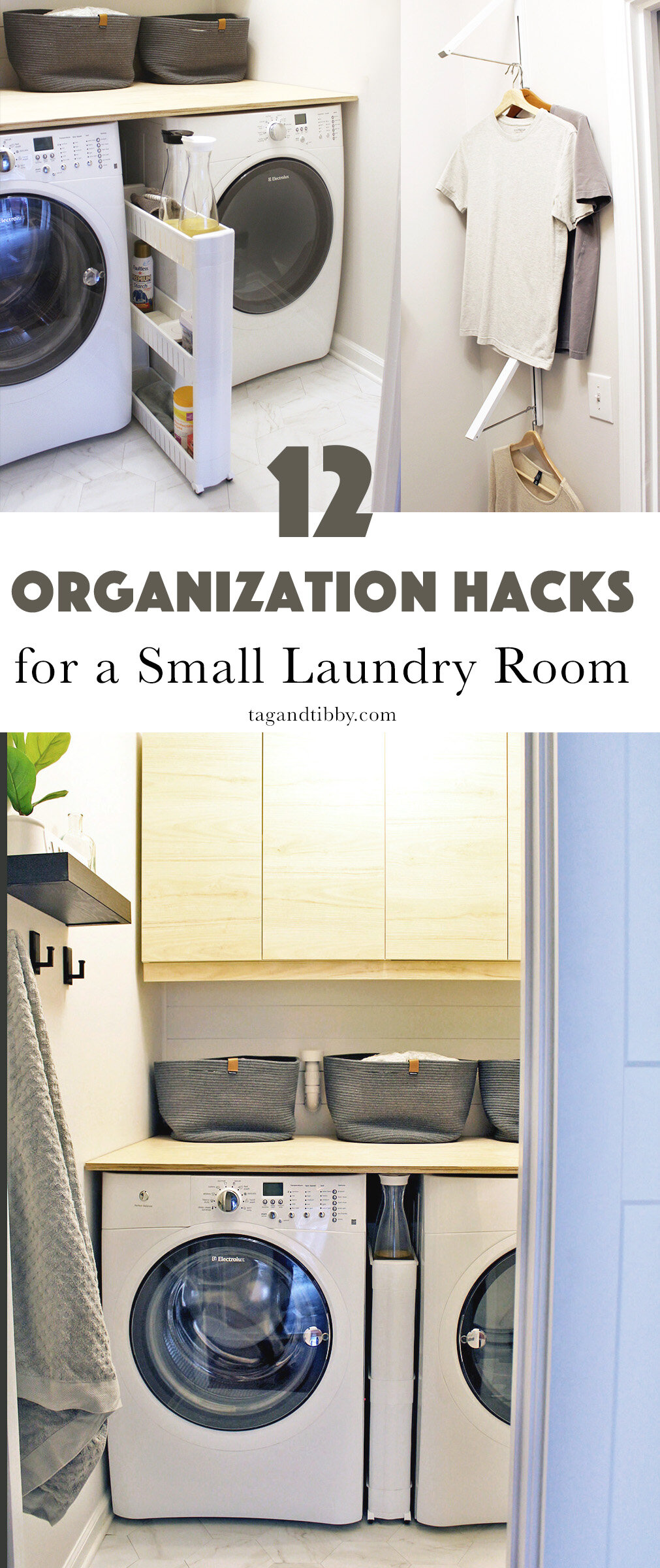 12 Ideas for a Small Organized Laundry Room — Tag & Tibby Design