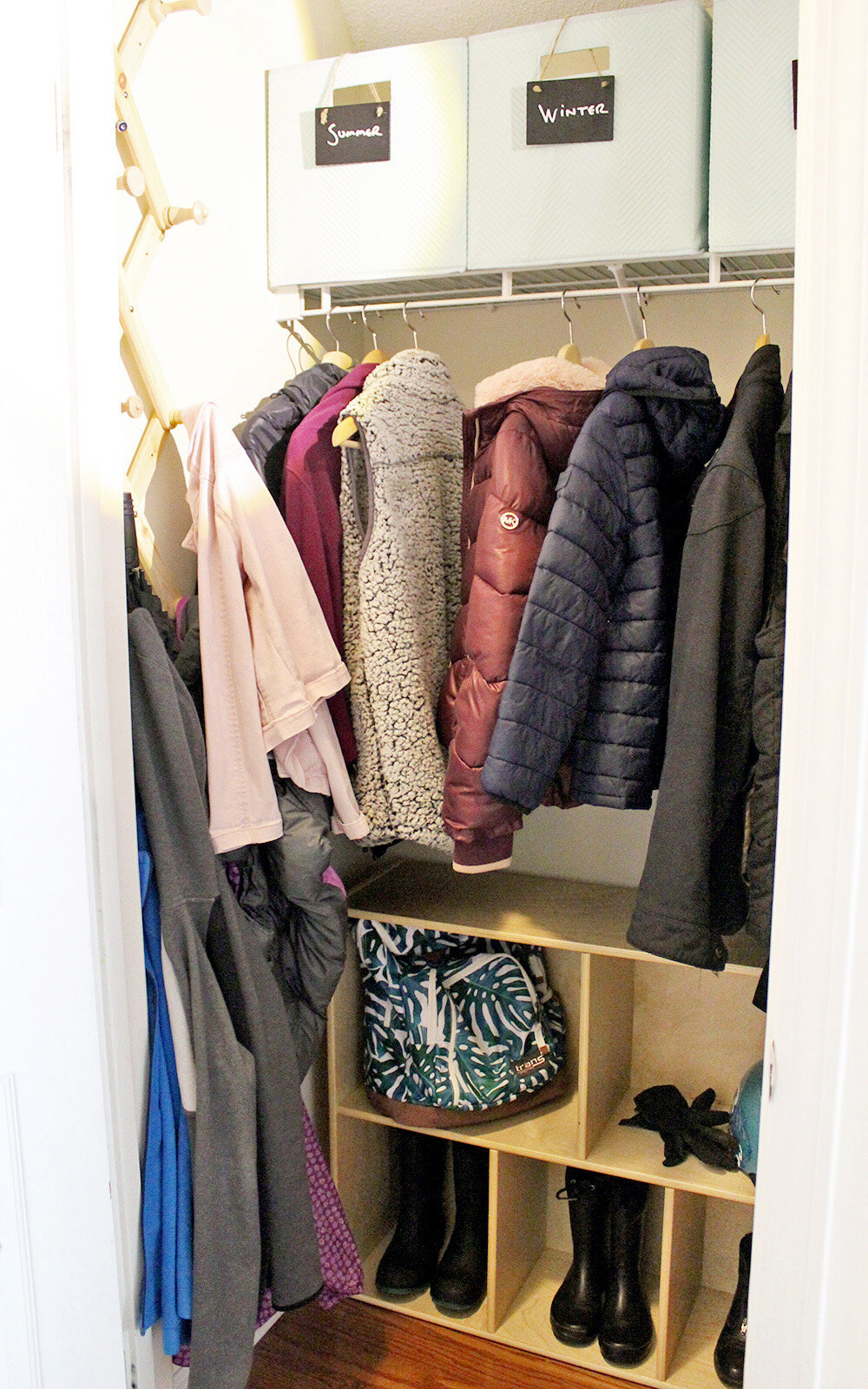 Coat Closet Makeover With Practical Storage Ideas Tag Tibby Design