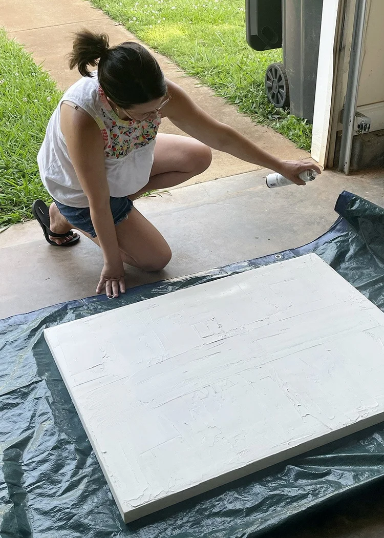 How to Make Textured Wall Art with Spackle — Tag & Tibby Design