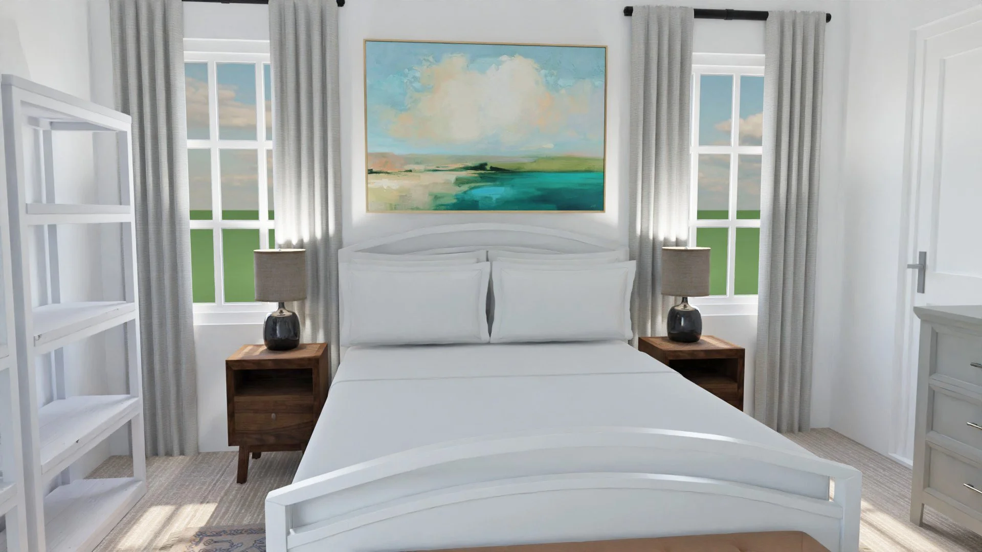 What Size Artwork Over a Queen Bed? — Tag & Tibby Design