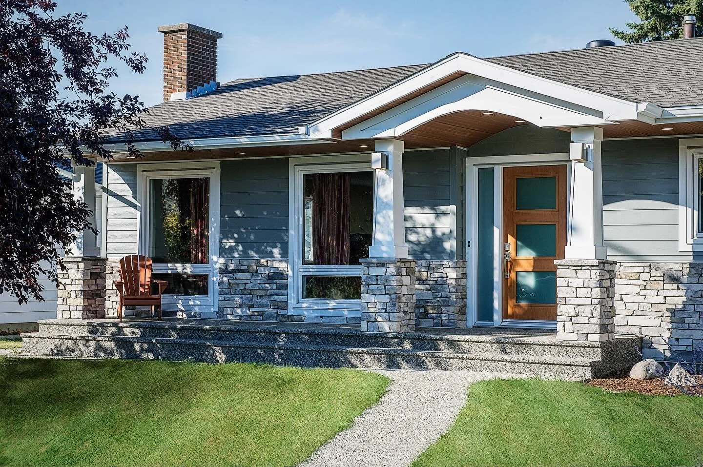 Exterior facelift on a classic Edmonton bungalow! Part of the beauty of renovating is appreciating the work people have done before us. 

#yeghomes #exteriordesign #bungalow