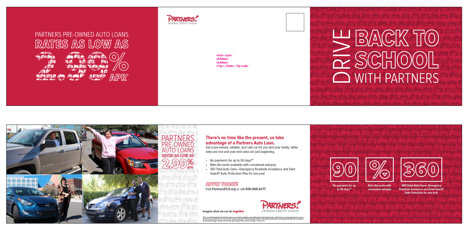 Self-mailer for pre-owned vehicles - Mailer #1