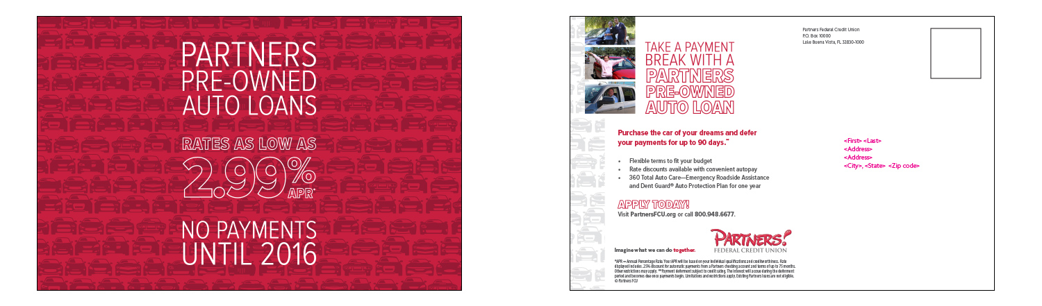 Post card for pre-owned vehicles - Mailer #3