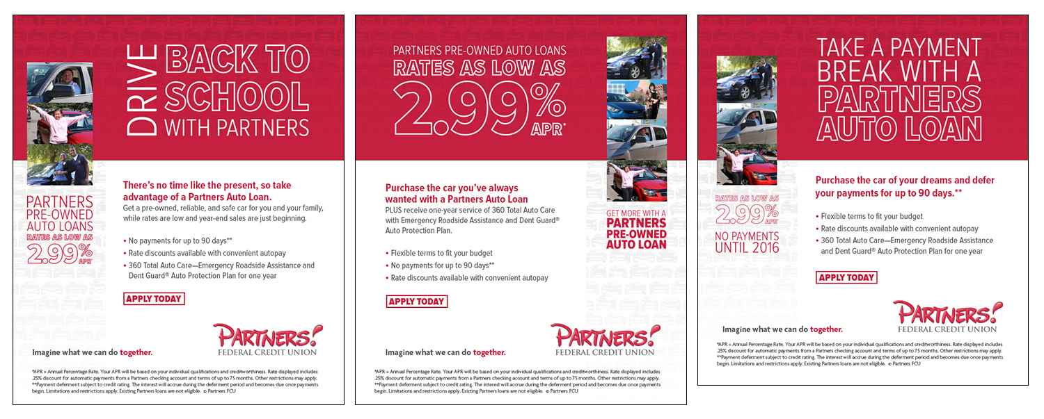 Accompanying emails for pre-owned vehicle offer