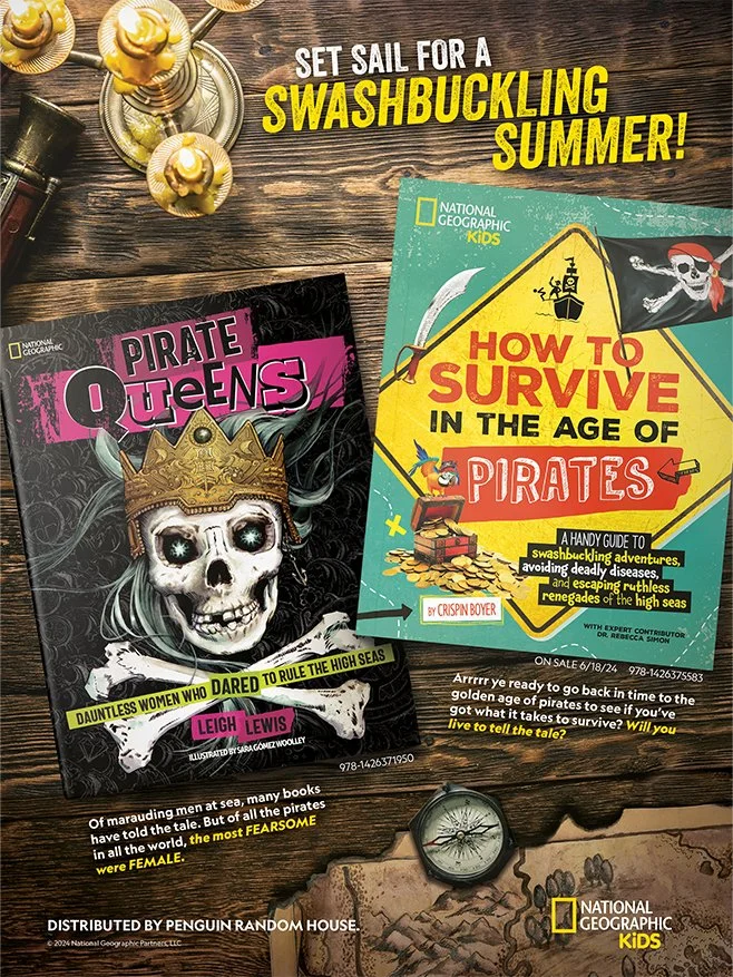Print Ad for Various Pirate Themed Books for National Geographic Kids