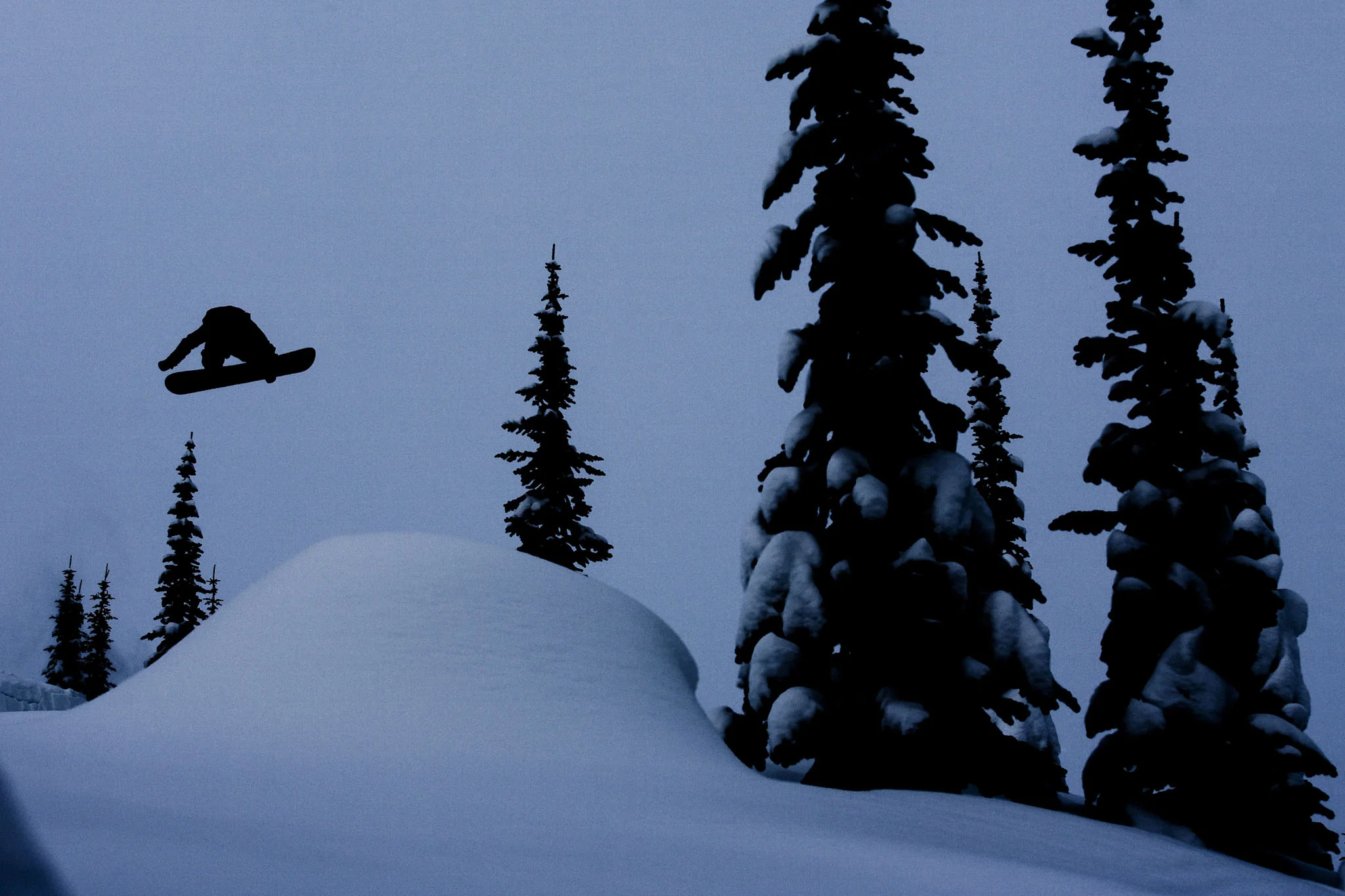 SILHOUETTE IN THE CANADIAN BACKCOUNTRY