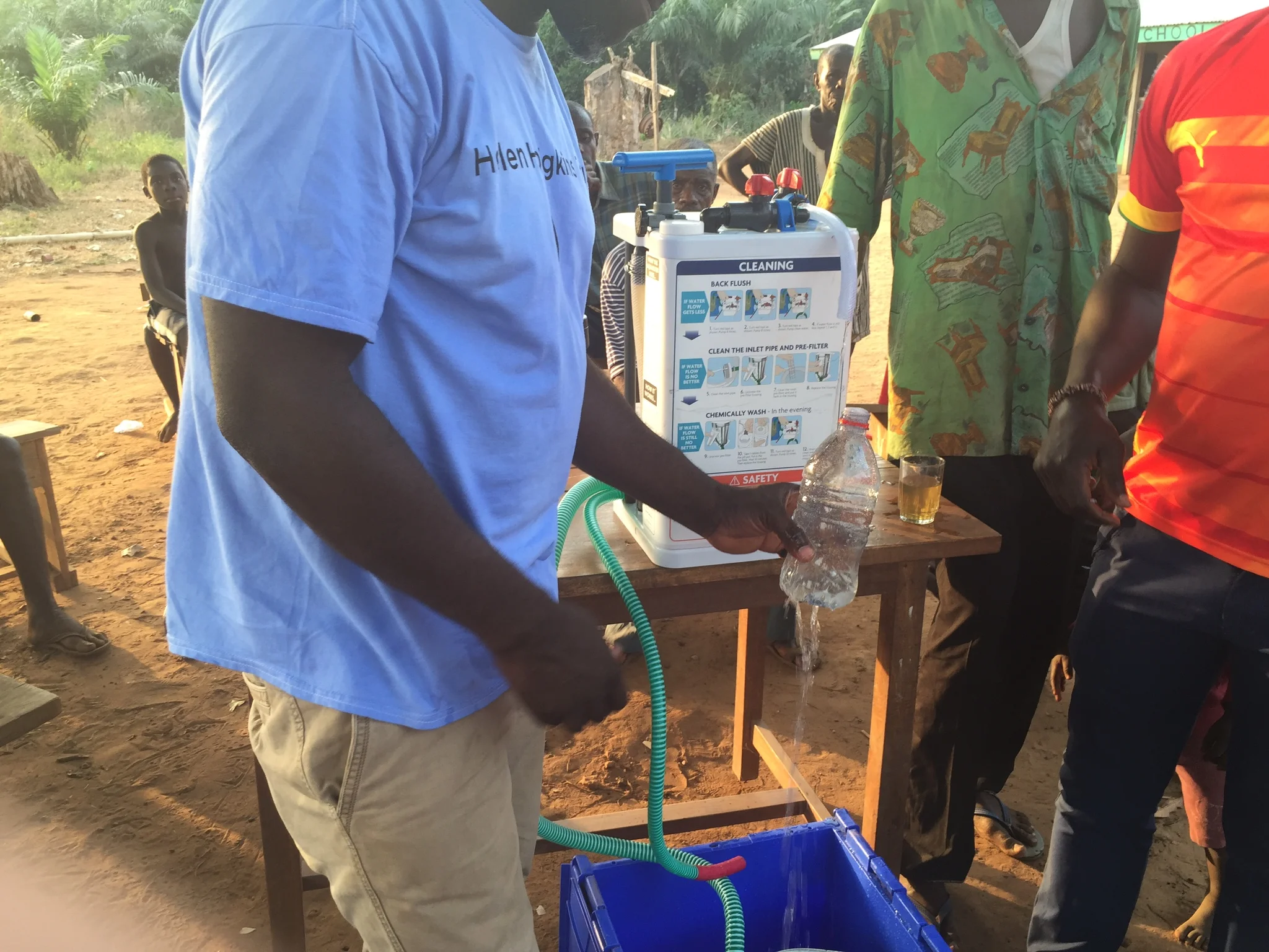 Clean, safe water from the filters