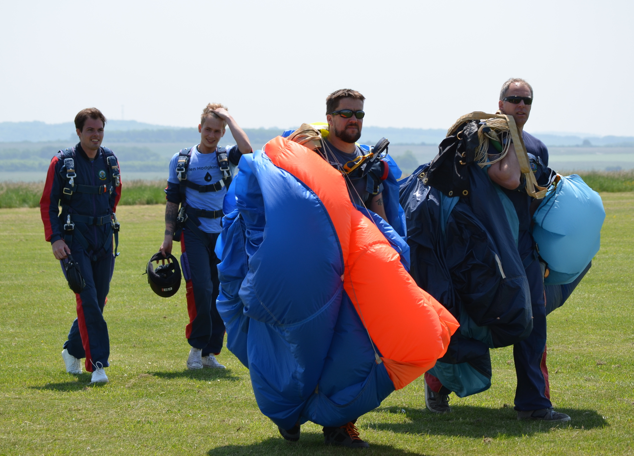 Only hairdressers could ensure they had good hair after landing