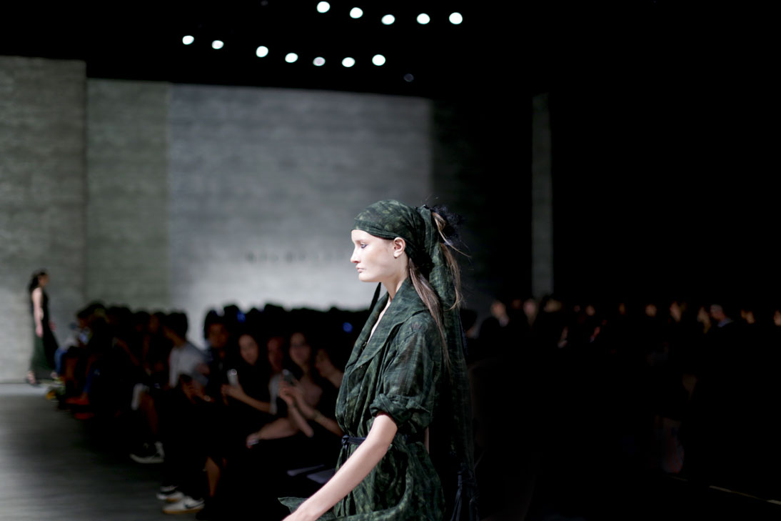 In attendance at Nicholas K. SS15 runway show. 