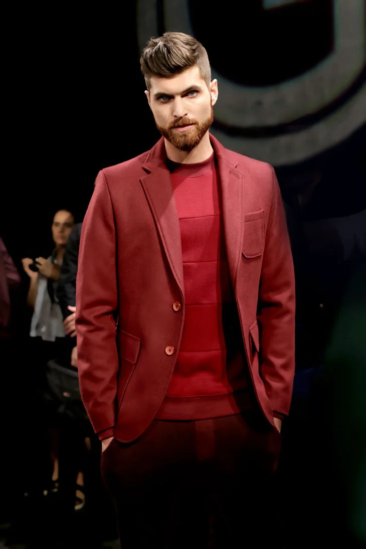 Oxblood. Grungy gentleman .