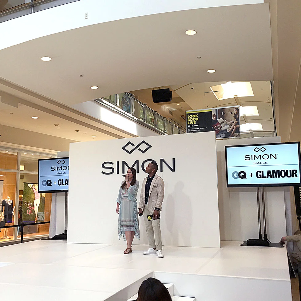 Glamour style expert Kiersten Geiger and GQ style expert Sabir Peele