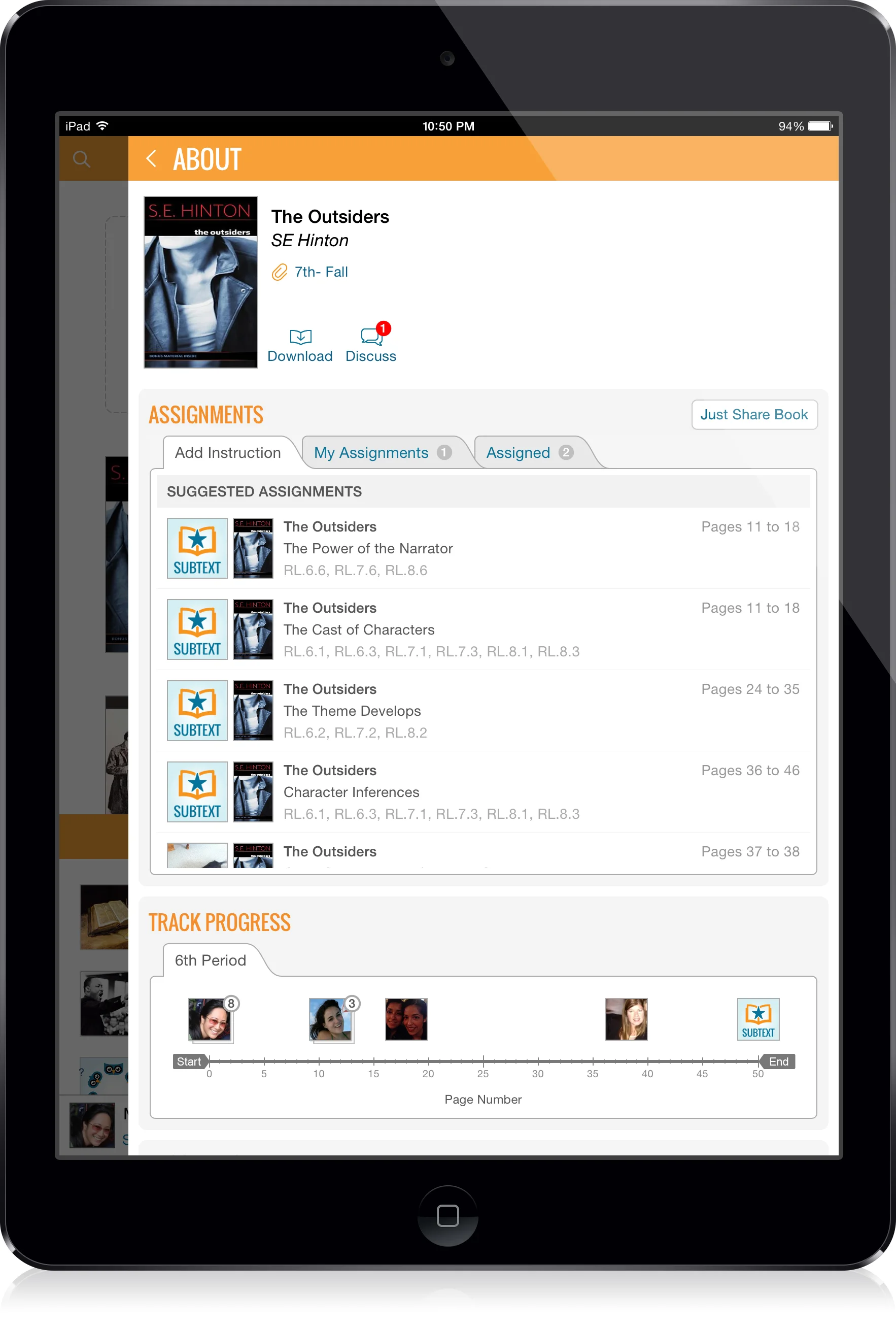 Subtext iPad App