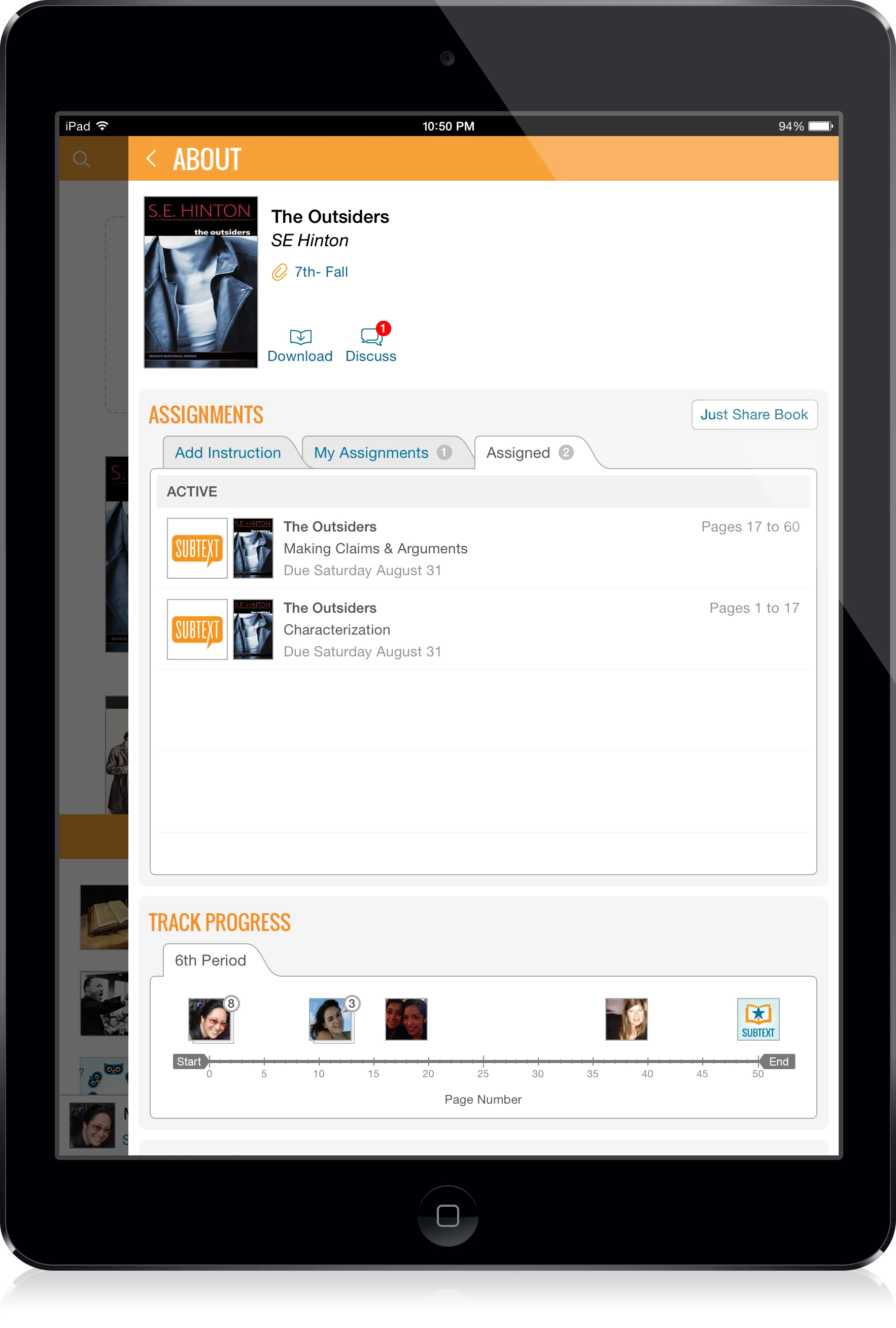 Subtext iPad App