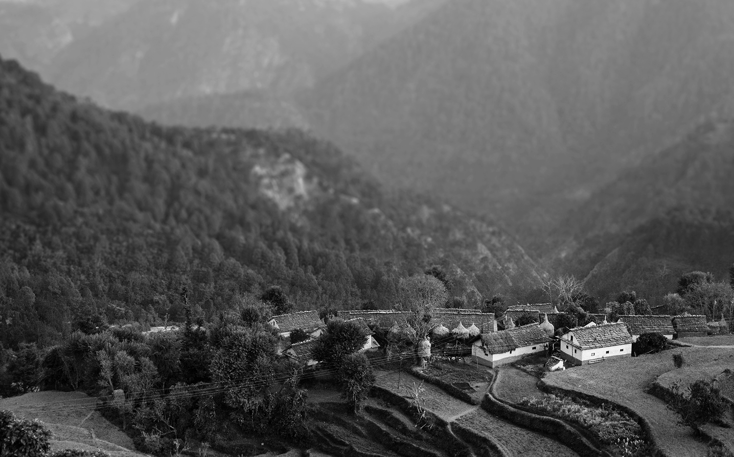 Scenery around Simchaur, Nepal. 