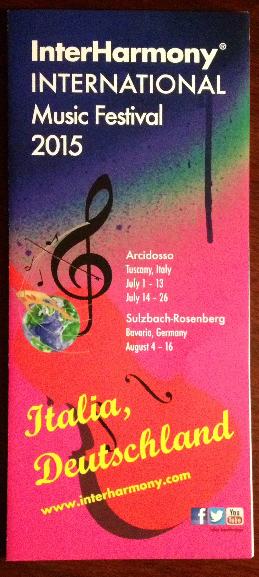 Italian + German Music Festivals