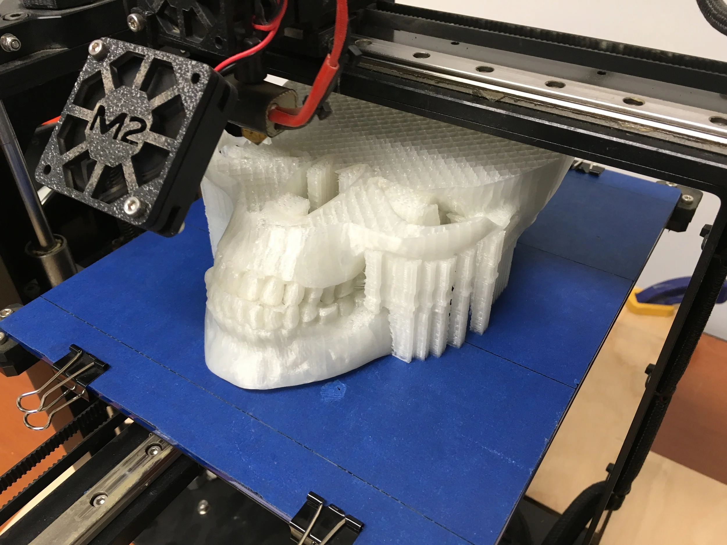Midway through the print