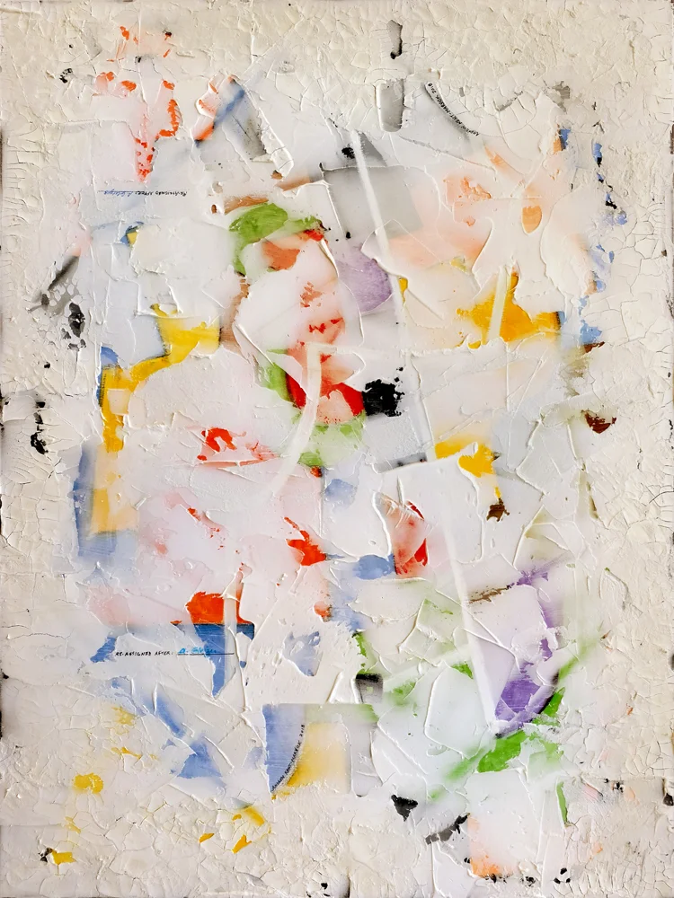 Académie Moderne (1920-1929) 2018 Watercolor, oil, acrylic and plaster on canvas 36 x 48 inches
