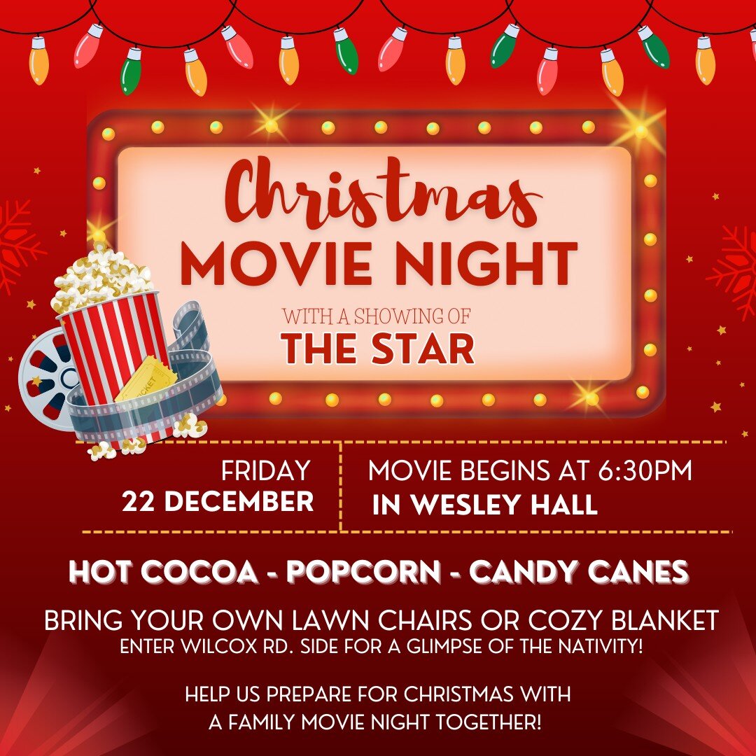 We are so excited getting ready for our Christmas Movie Night! Bring all your friends, put on your coziest Christmas pjs, and we will provide the popcorn and the hot cocoa! See you on Friday!