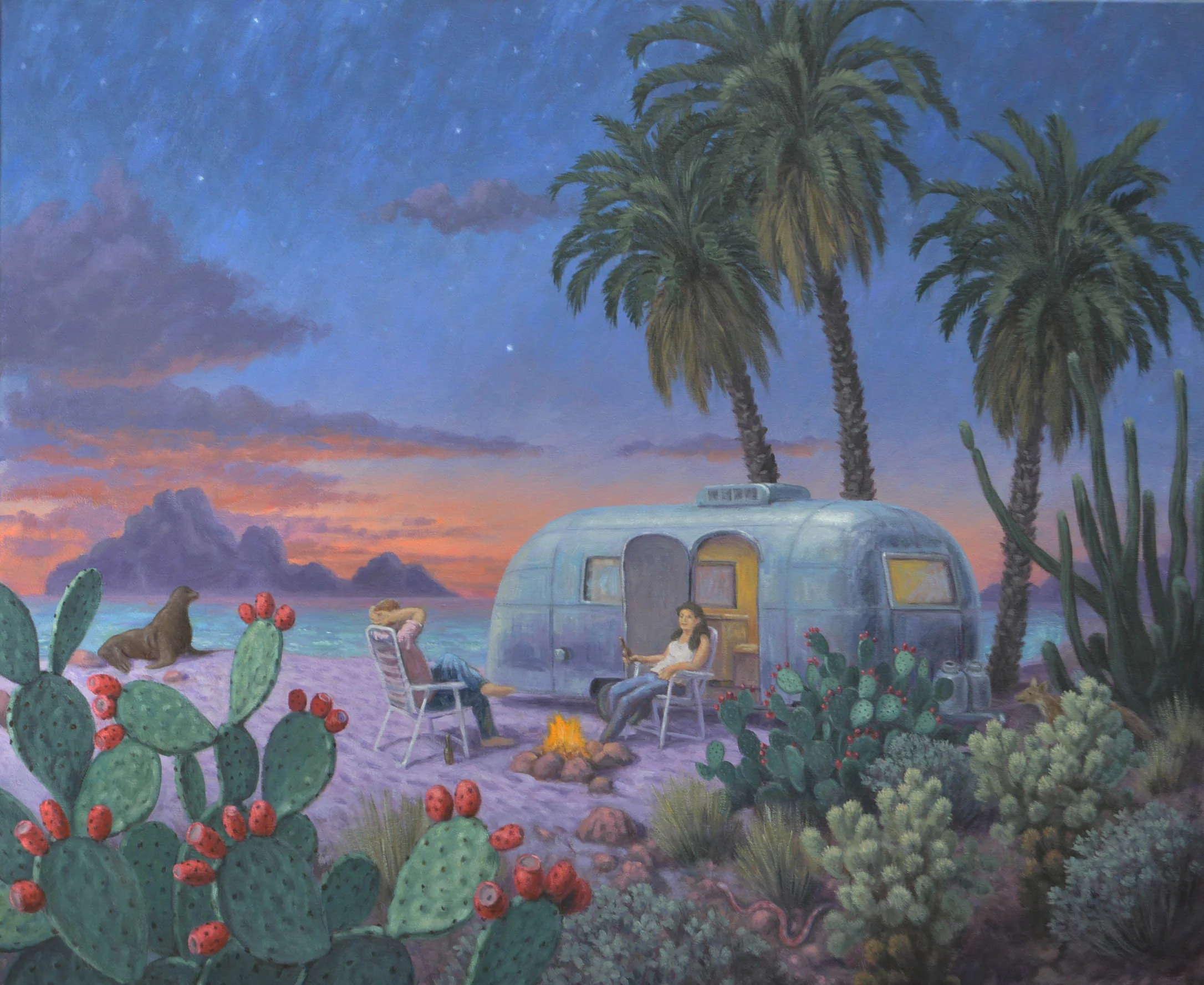 Airstream on the Beach