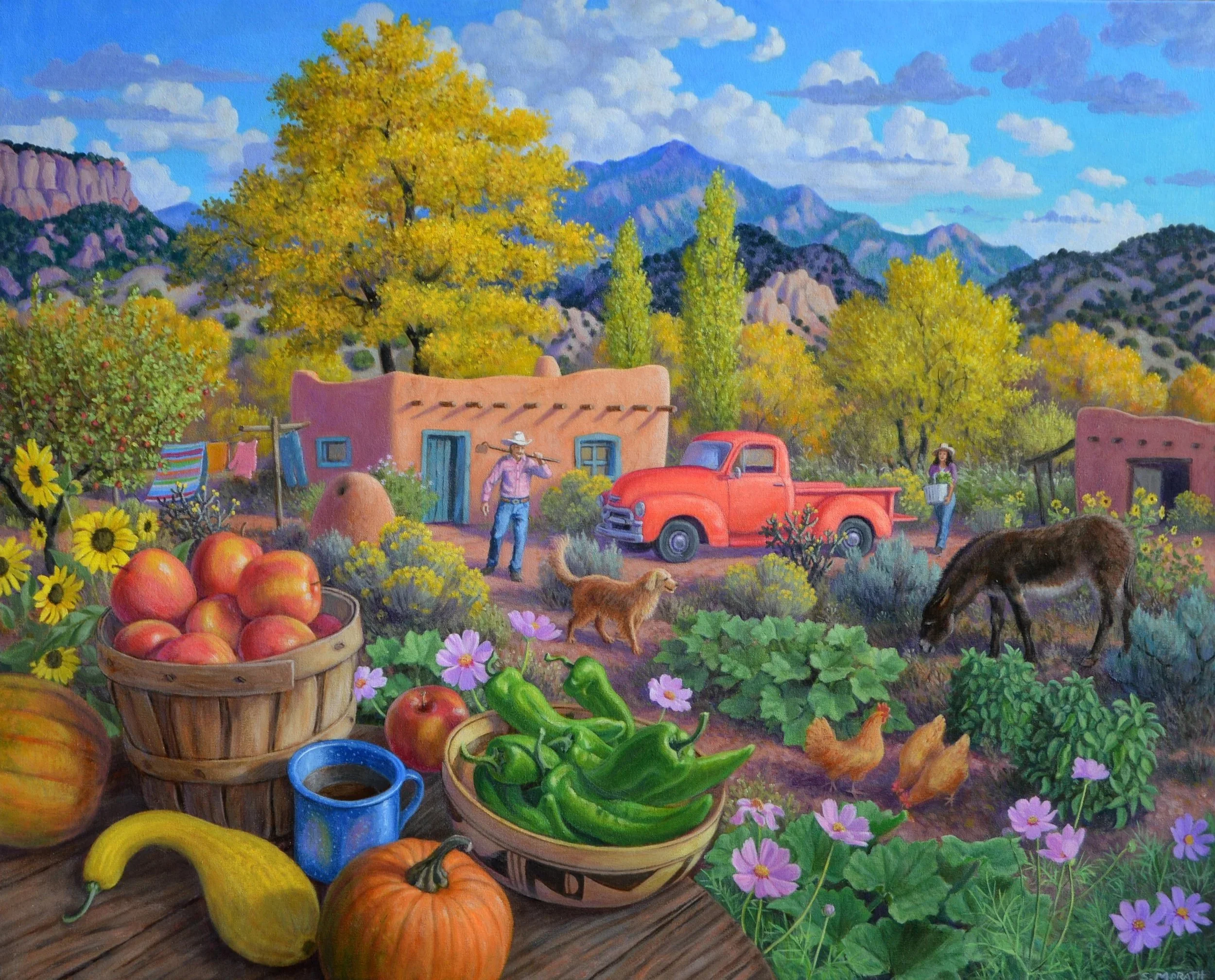 The Season of Green and Gold  32" x 40"  2022  NFS
