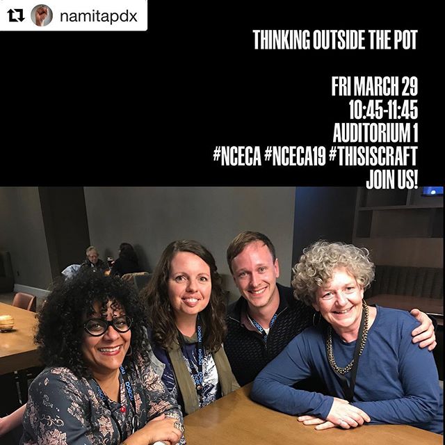 I&rsquo;m so excited to be on a panel with @musingaboutmud @stephanieboydworks and @namitapdx - On Friday we are going to discuss how our creative practices extend outside of the pottery making process and what it looks like to explore ceramics throu