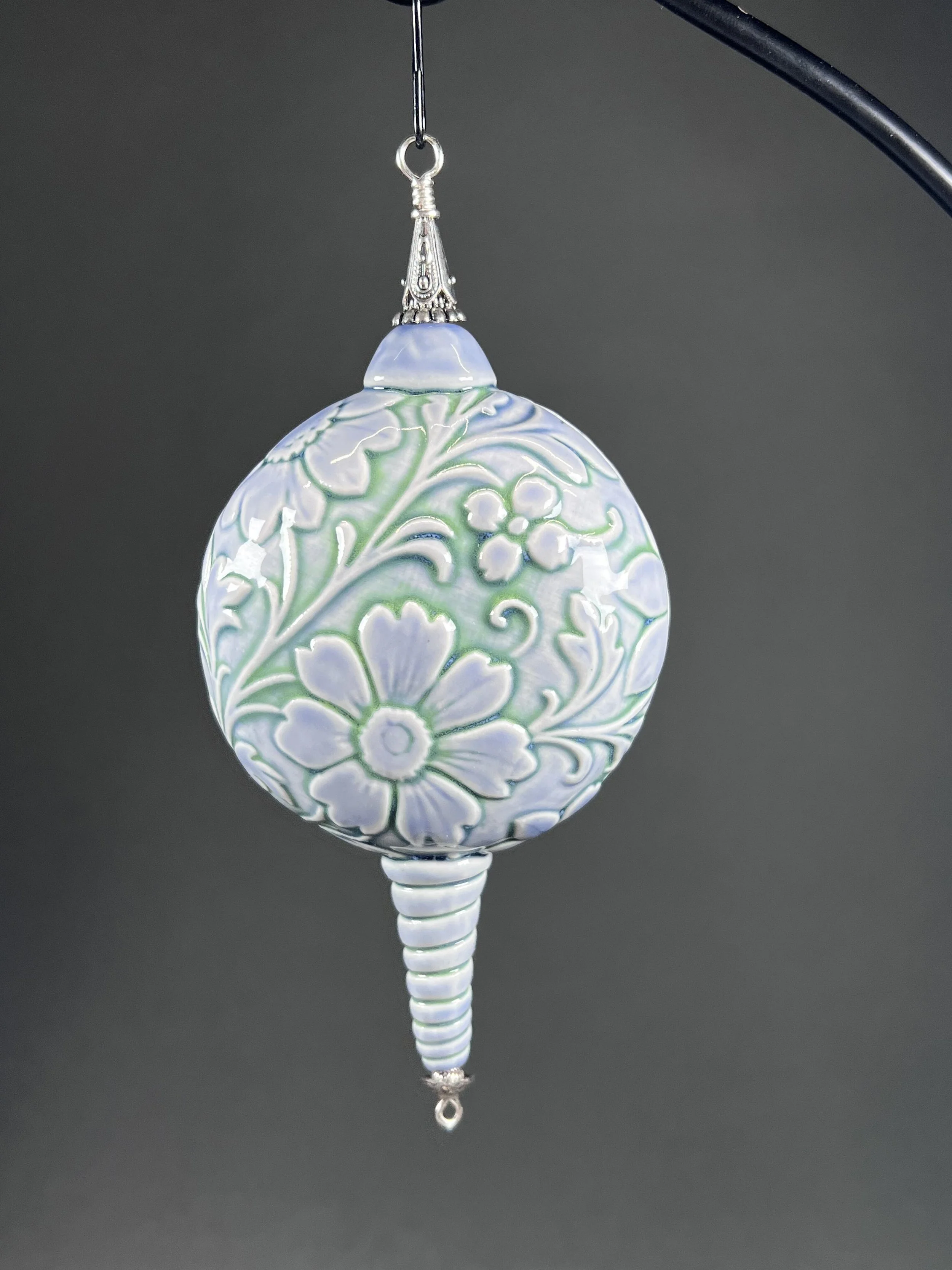 Blue Floral Ornament