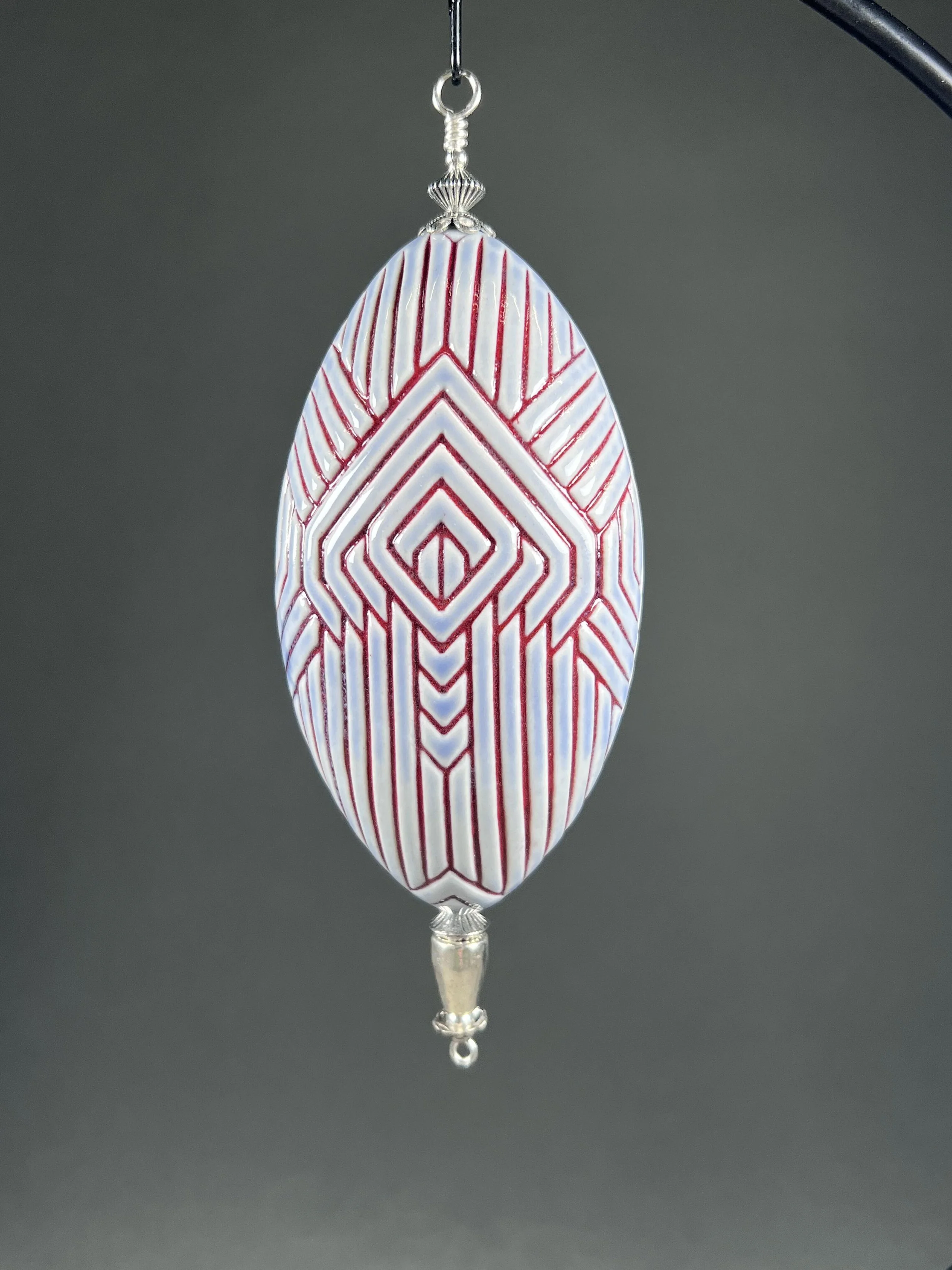 Blue and Red Deco Ornament