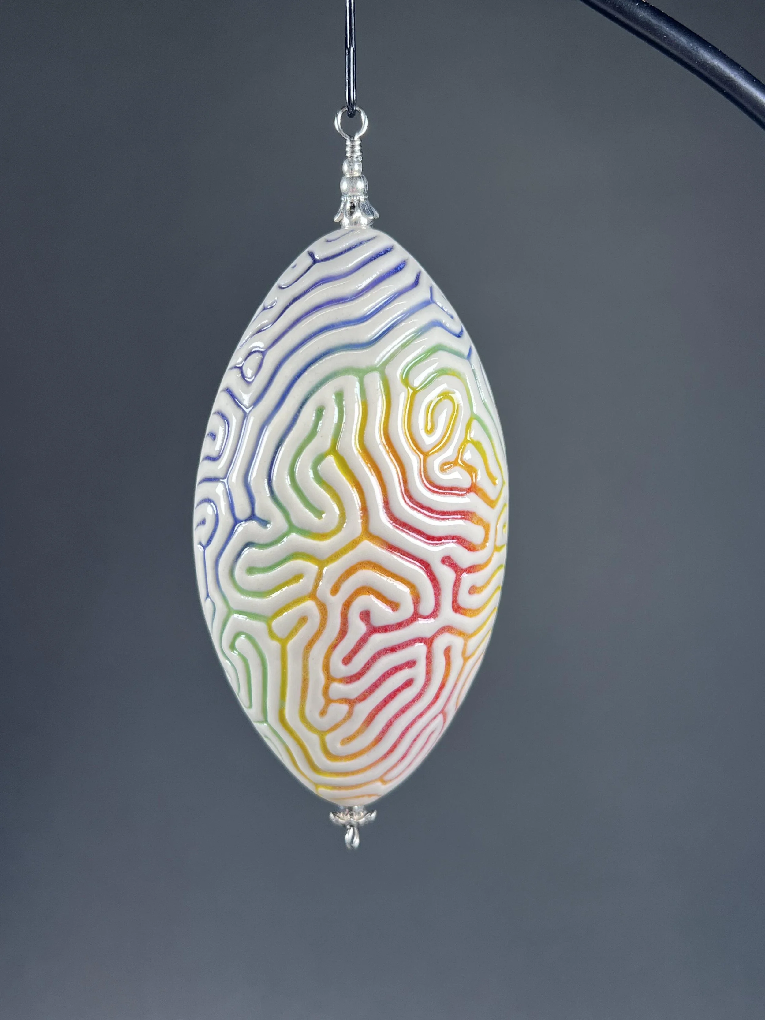 Rainbow Brain Coral Ornament