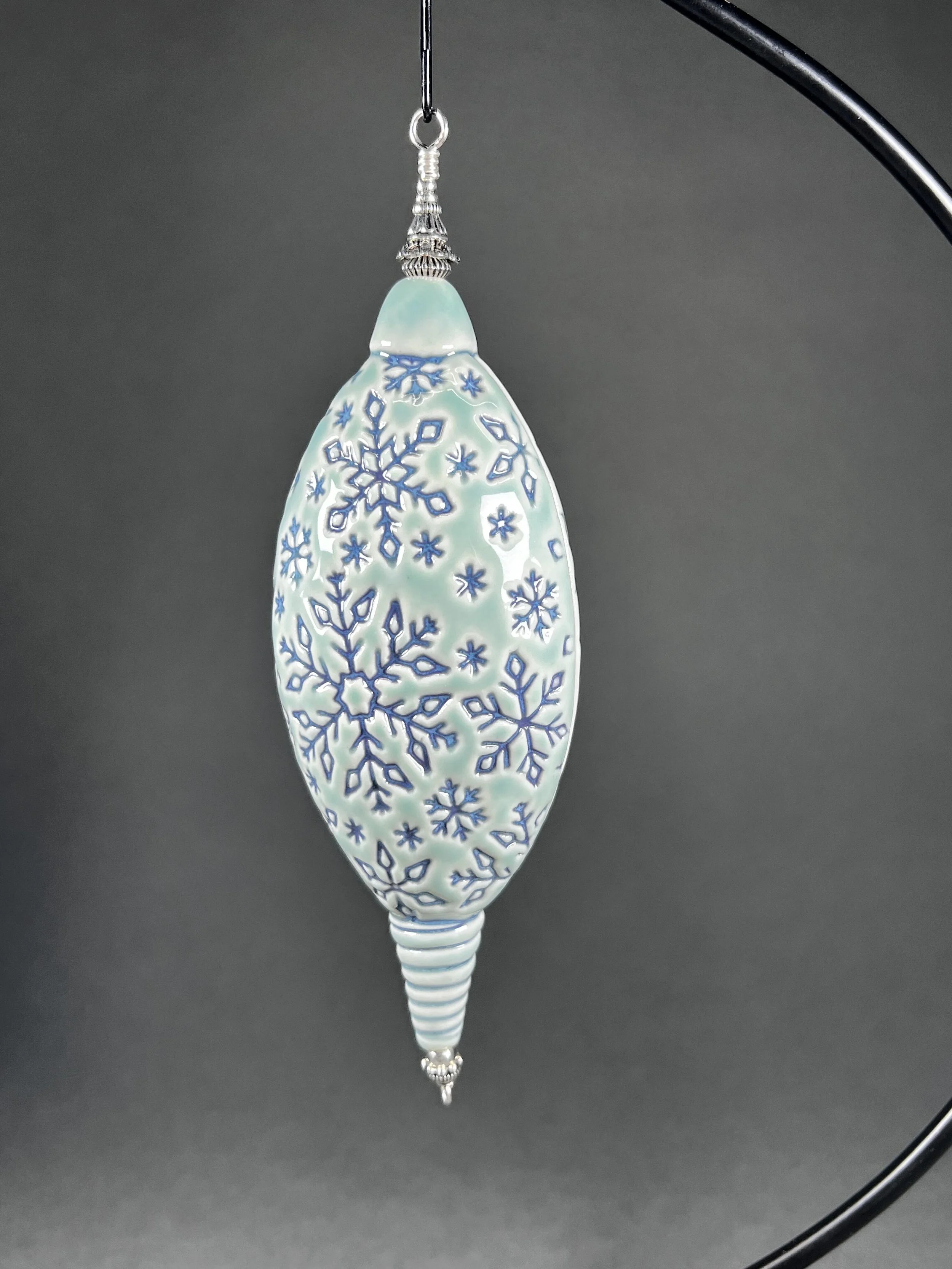 Oval Snowflake Ornament