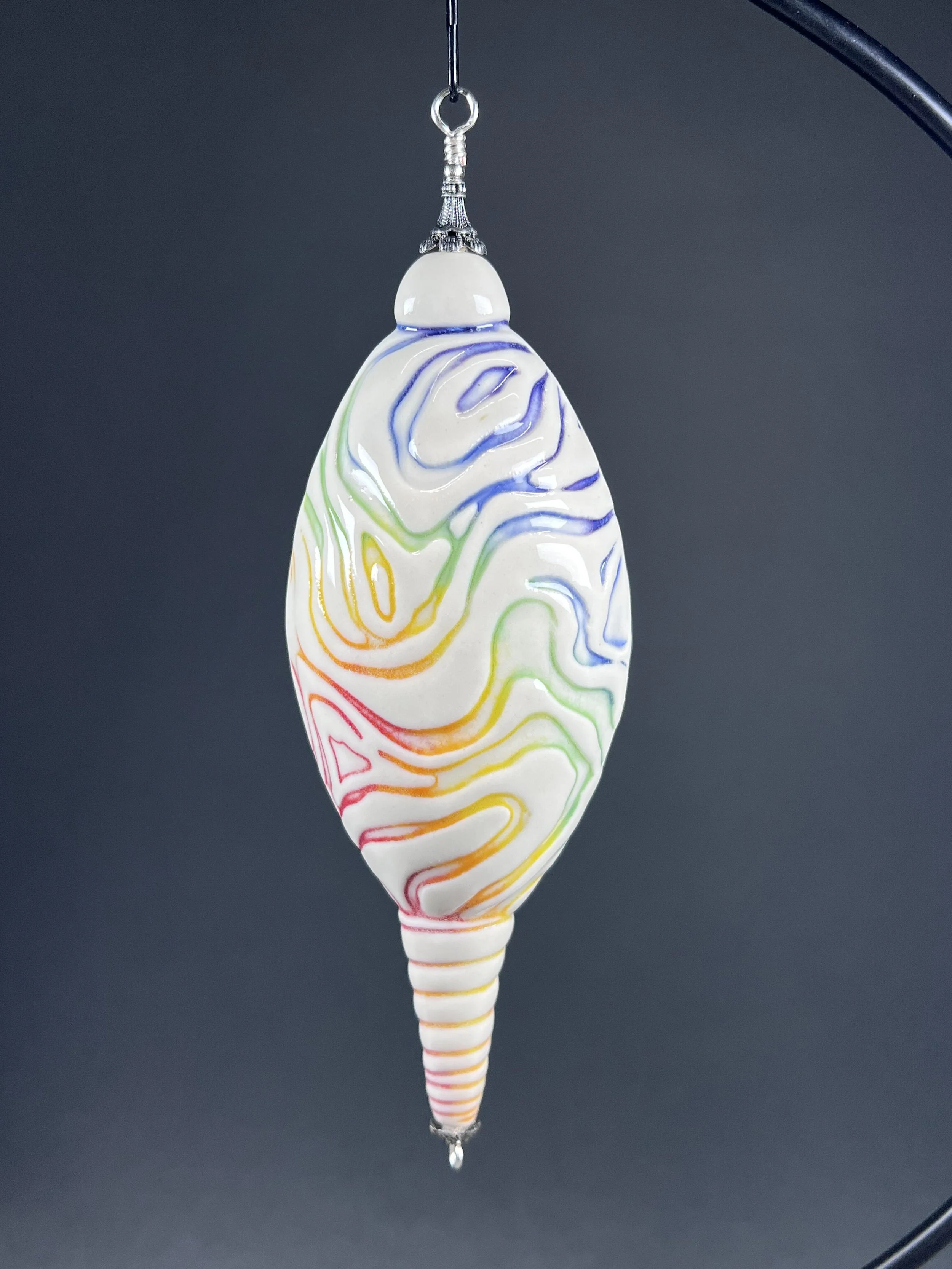 Rainbow Oil Slick Ornament