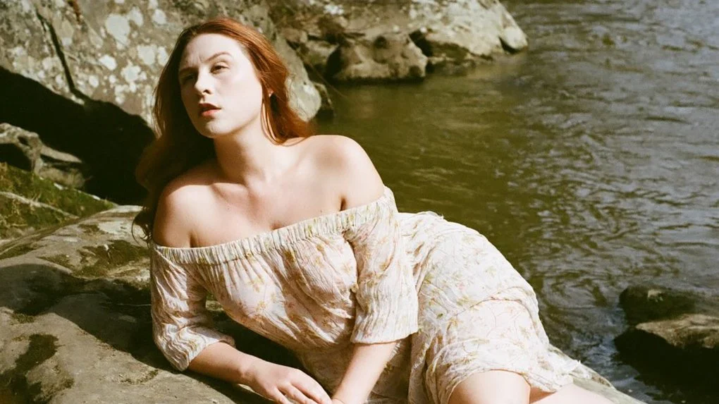 Astrid Kallsen redhead ginger model outdoors