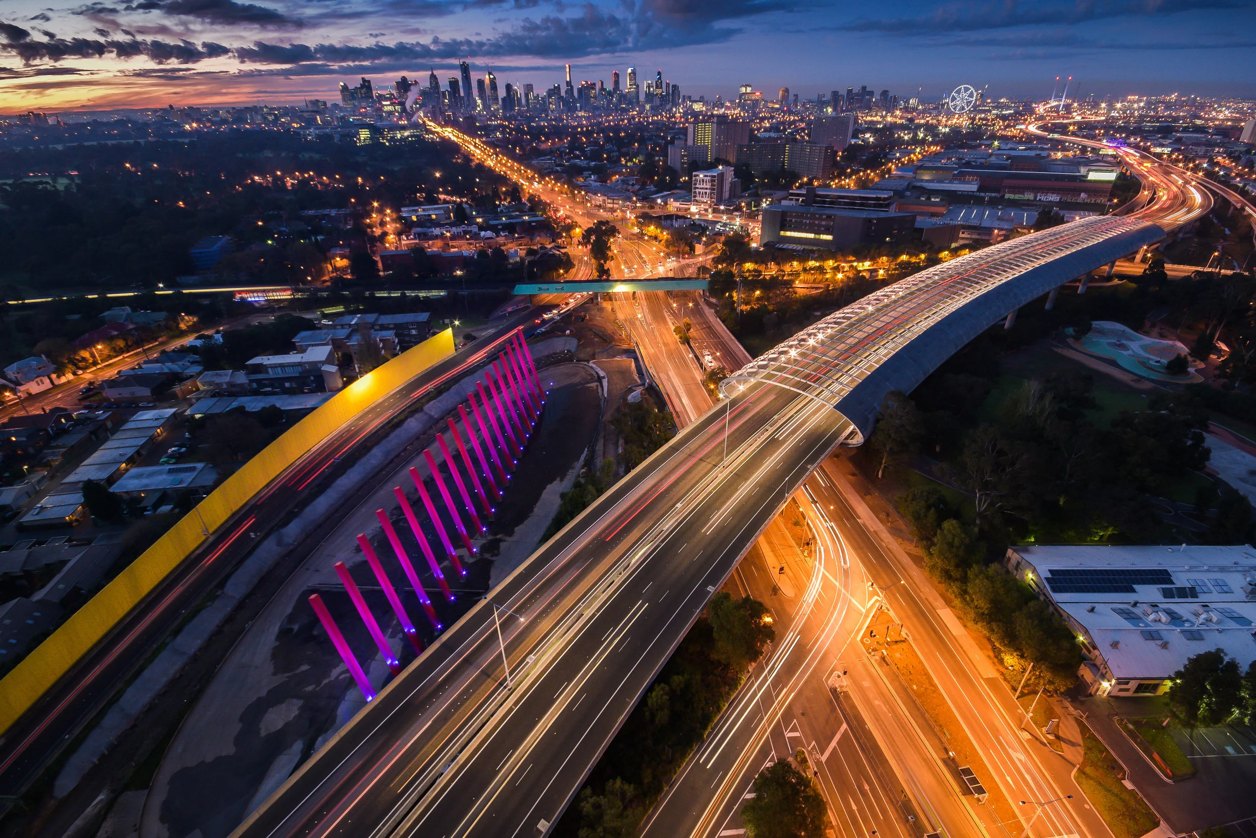 Citylink Tulla Widening: High-res still from time-lapse camera
